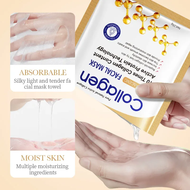 Collagen Protein Facial Masks 10-Pack 5