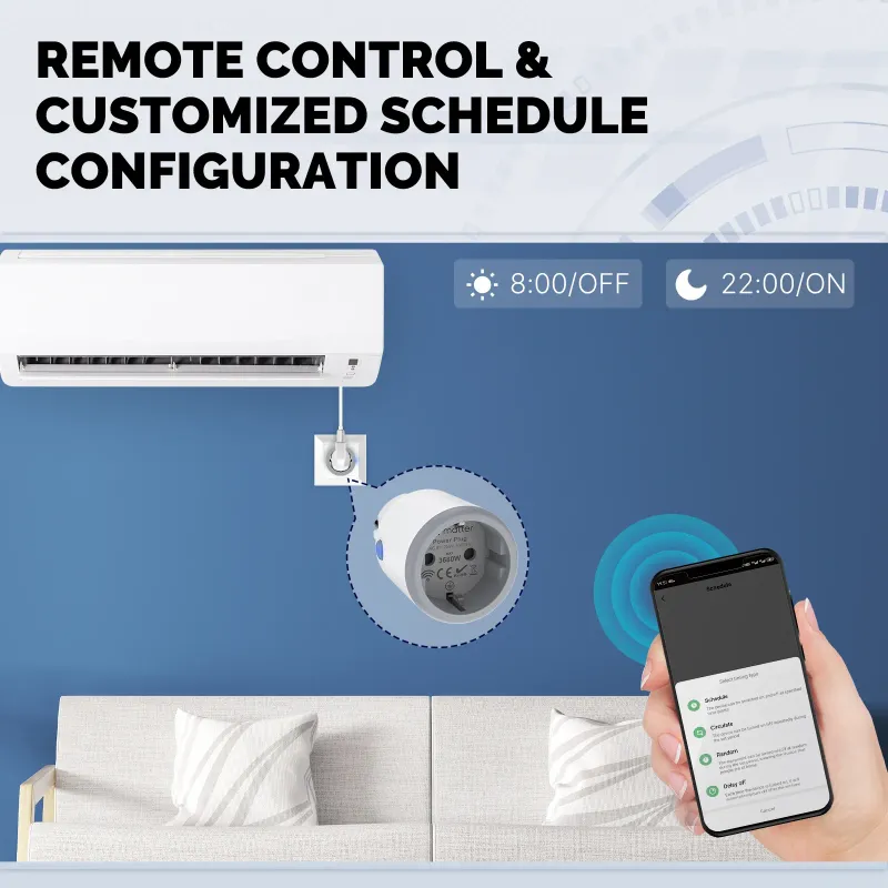 MOES Matter Smart WiFi Plug Socket 3