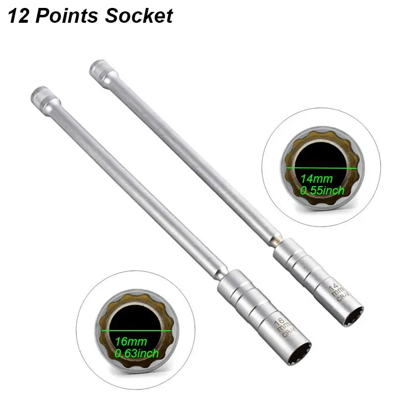 Magnetic Spark Plug Socket Wrench Kit 6