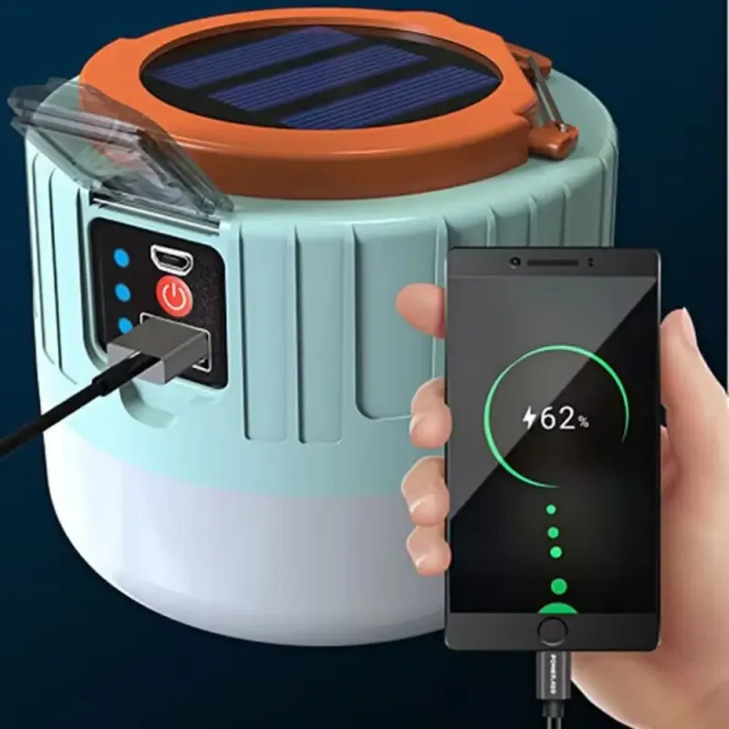 Solar LED Camping Lantern with Power Bank 4