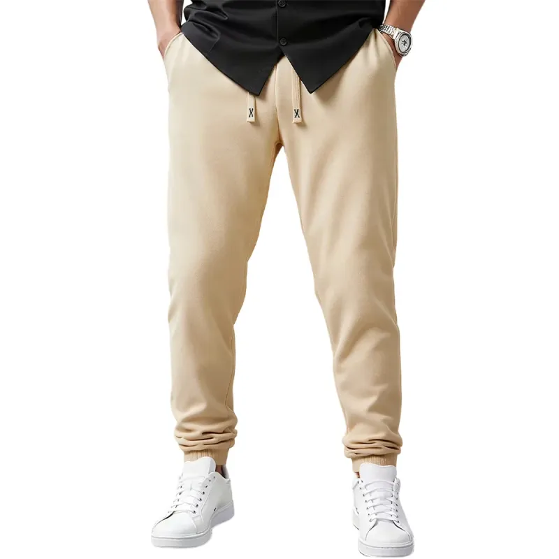 Men's Solid Color Sports Pants 4