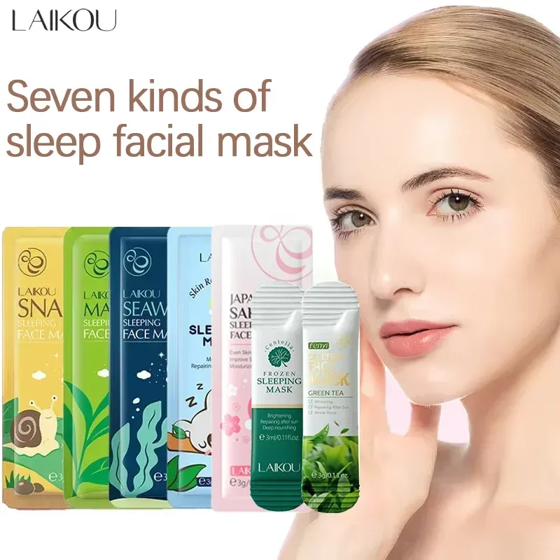 LAIKOU Hydrating Sleeping Face Mask 7pcs 1