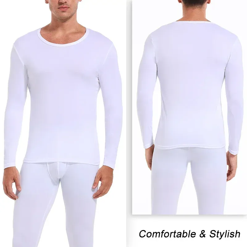 Men's Fleece Lined Thermal Underwear Set 5