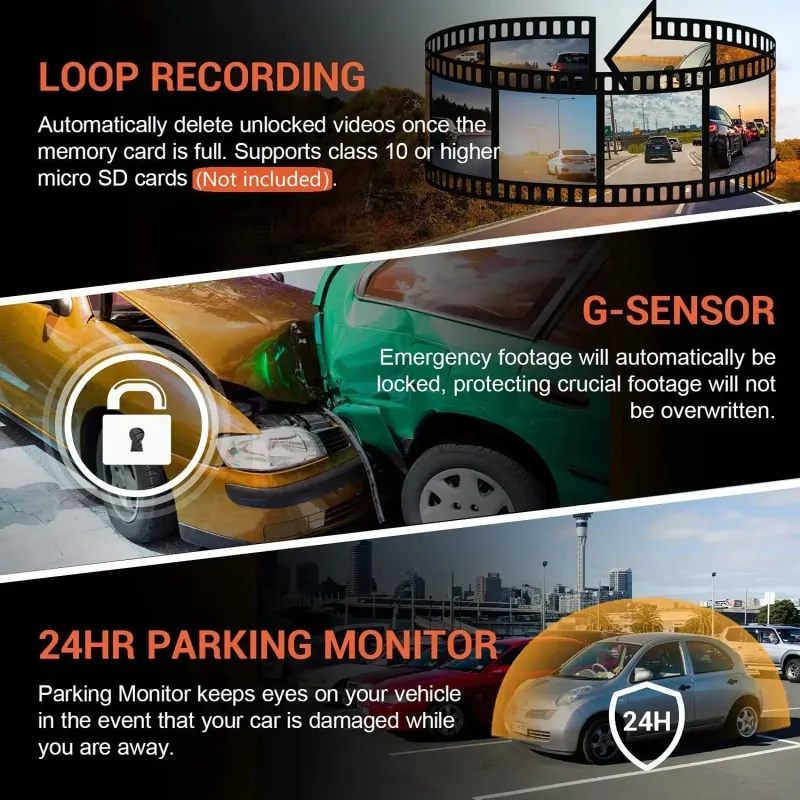 1080P WiFi Dual Lens Dash Cam 6