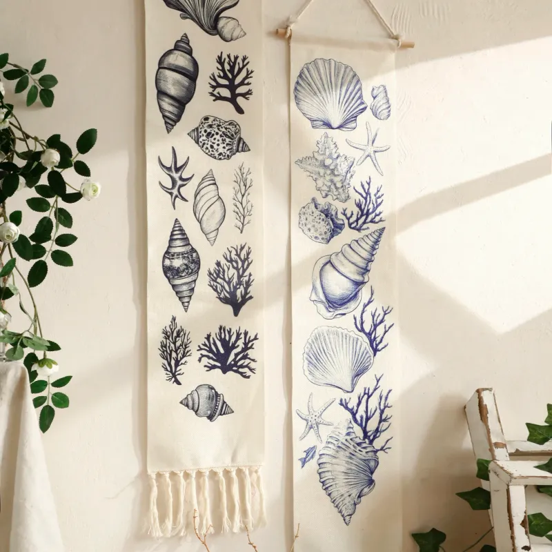 Coastal Seashell Cotton Wall Hanging 2