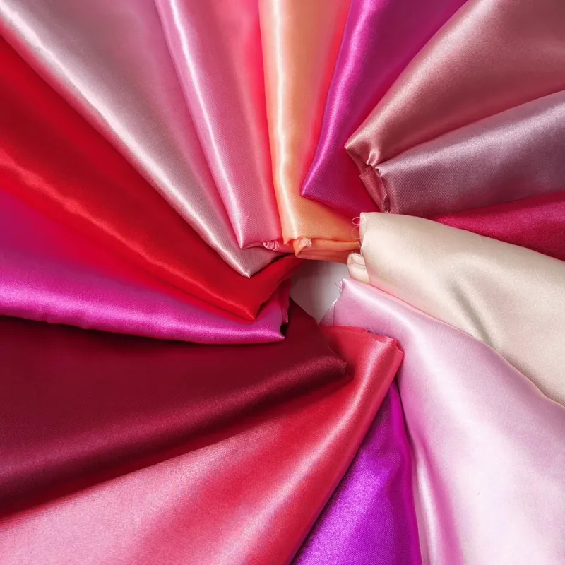 Charmeuse Satin Fabric 58" Wide - Pink Red 1