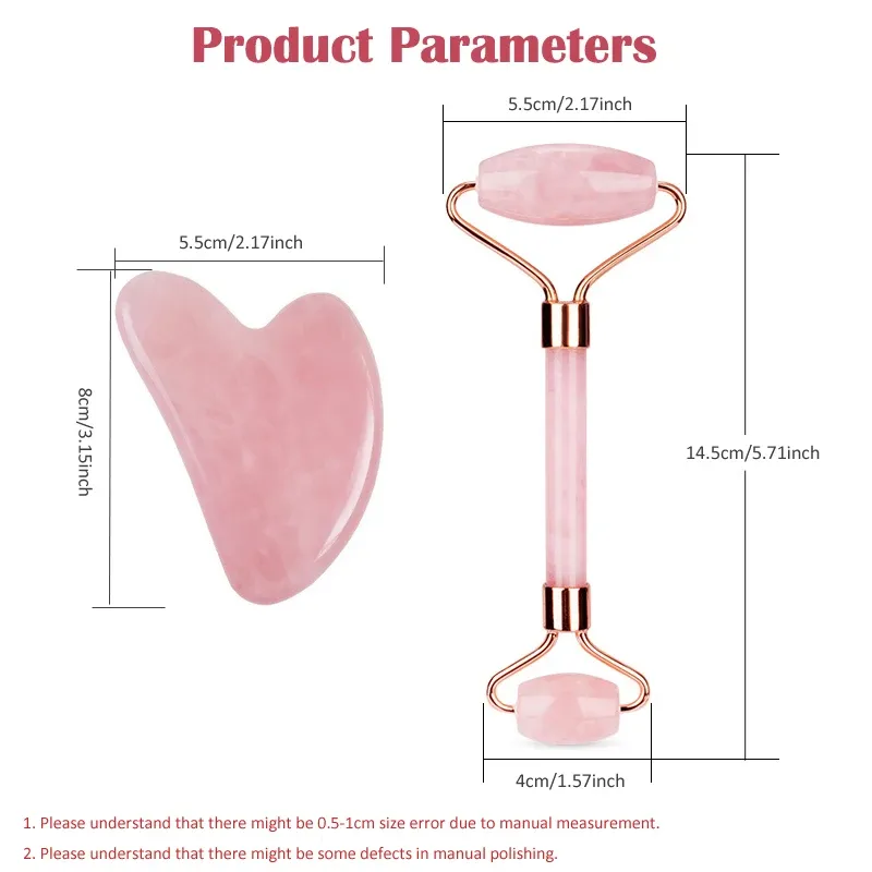 Jade Roller & Gua Sha Facial Set 6