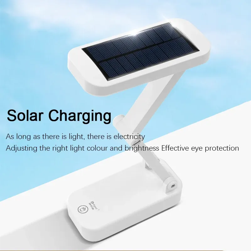 Solar Foldable Desk Lamp with USB Charging 1