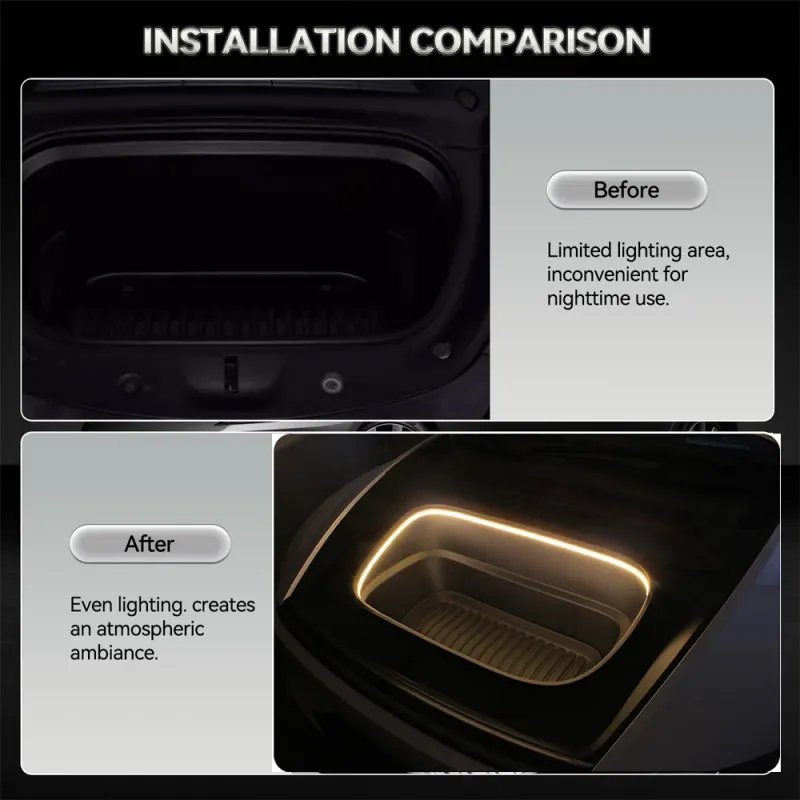 Tesla Frunk LED Light Strip - Model 3/Y Ambient Lighting 3