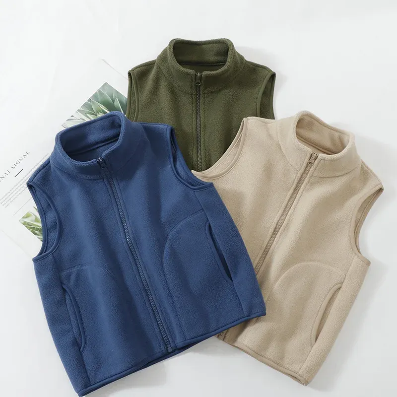 Kids Fleece Vest Winter Sleeveless Jacket 2