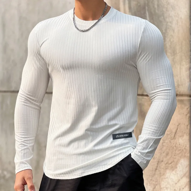 Чоловіча футболка Muscle Fit з довгим рукавом для спортзалу 2