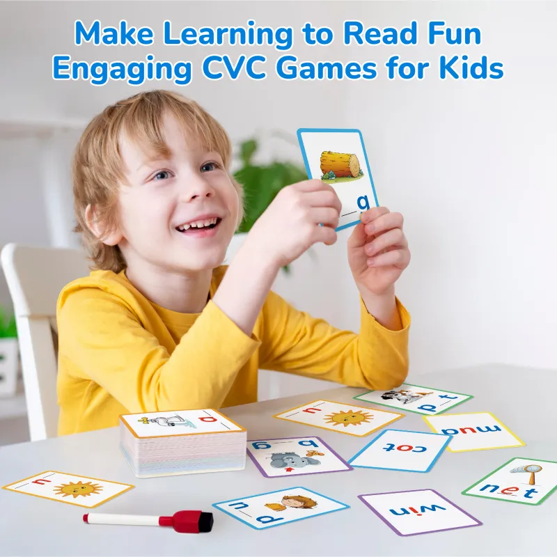 CVC Word Flash Cards Educational Toy 5