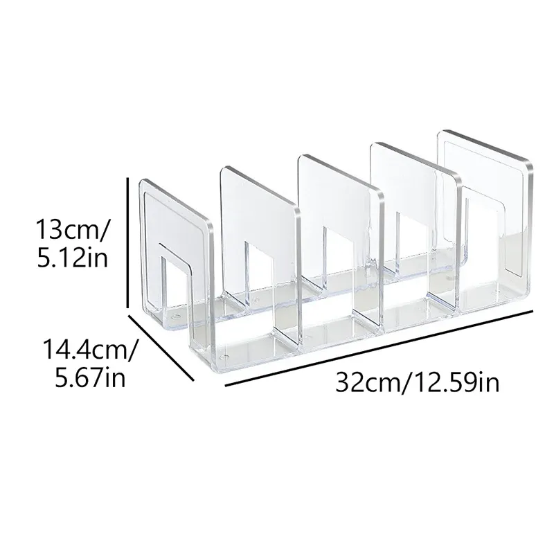 Clear 4-Section Purse Organizer & Display Stand 6