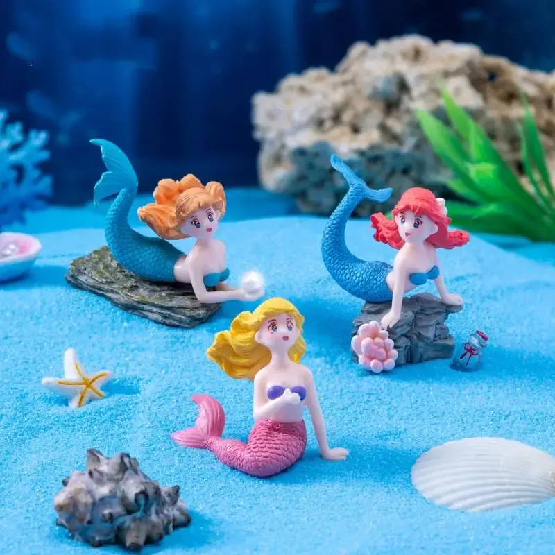 Little Mermaid Aquarium Figurine Set 2