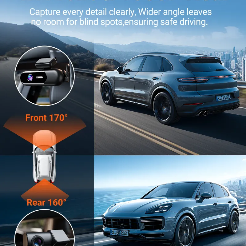 4K WiFi Dual Dash Cam Night Vision 3