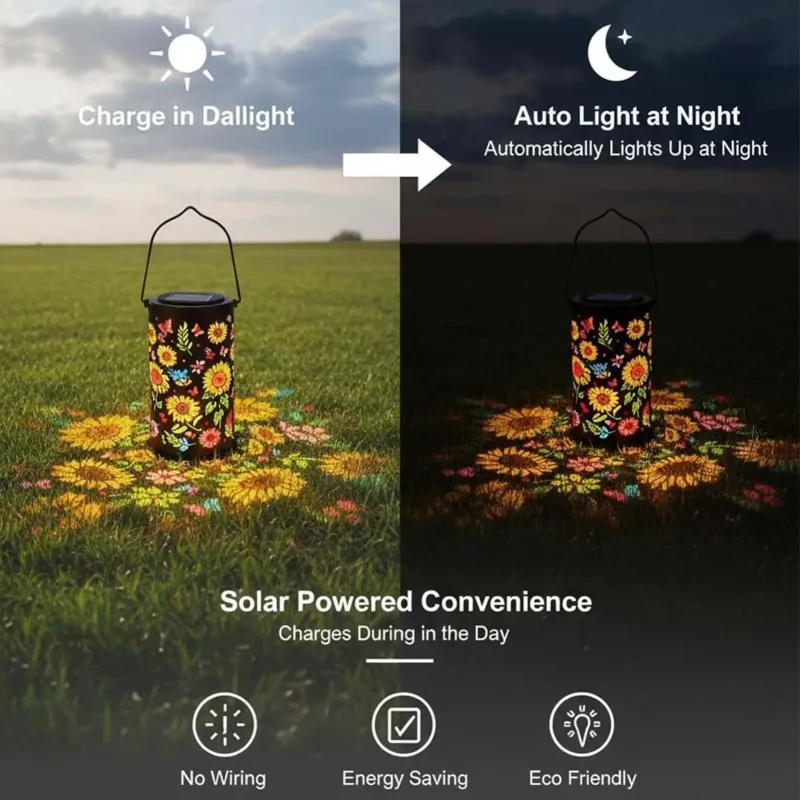 Solar Sunflower Lantern 4