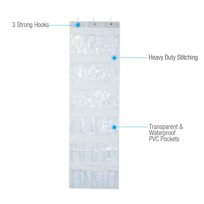 24 Grid Wall-mounted Shoes Organizer 4
