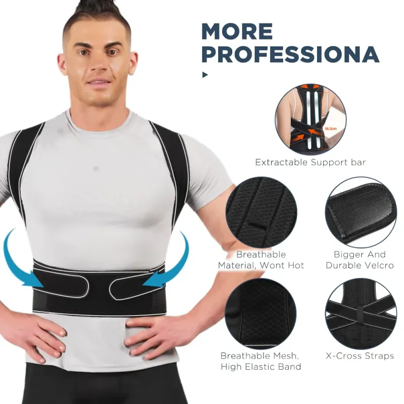 Adjustable Back Brace Posture Corrector 1