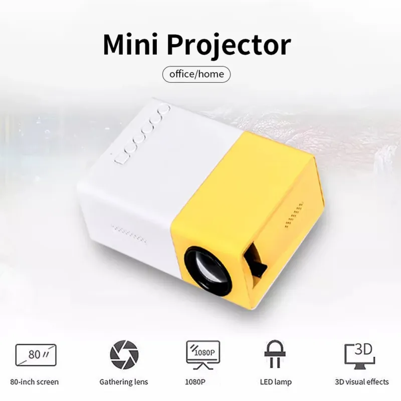 YG300 Portable 1080P Mini Projector 3