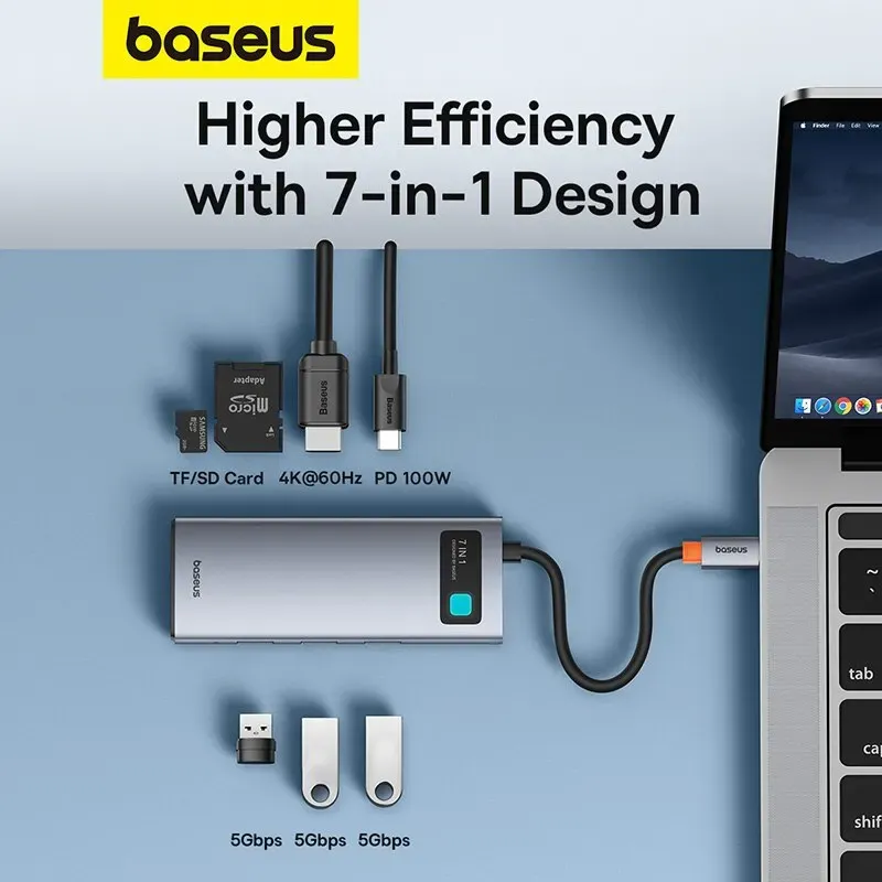 Baseus 7-in-1 USB-C Hub Gen 2 2