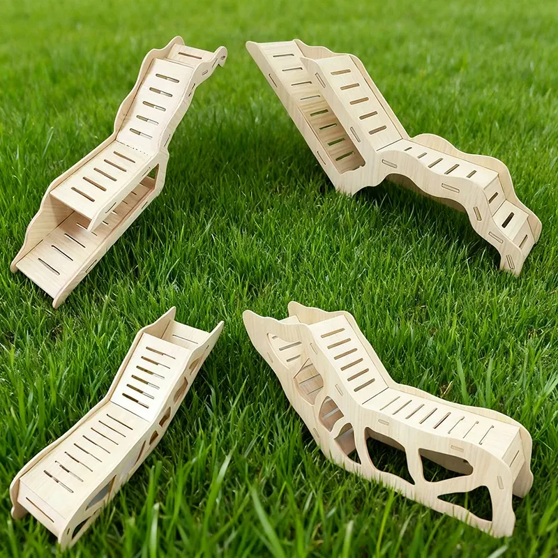 Hamster Wooden Hideout Cave Toy 6