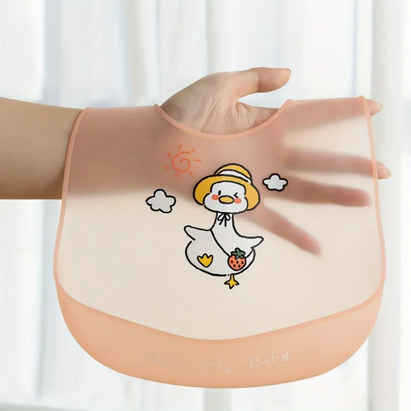 Waterproof Cartoon Animal Silicone Baby Bib 3