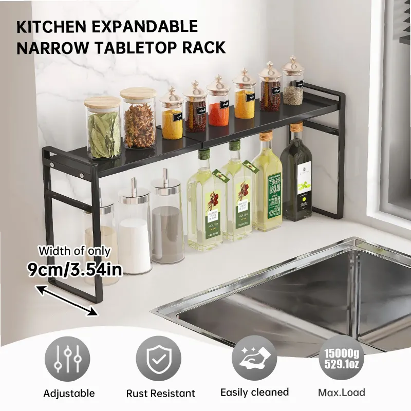 Double Layer Windowsill Spice Rack 3