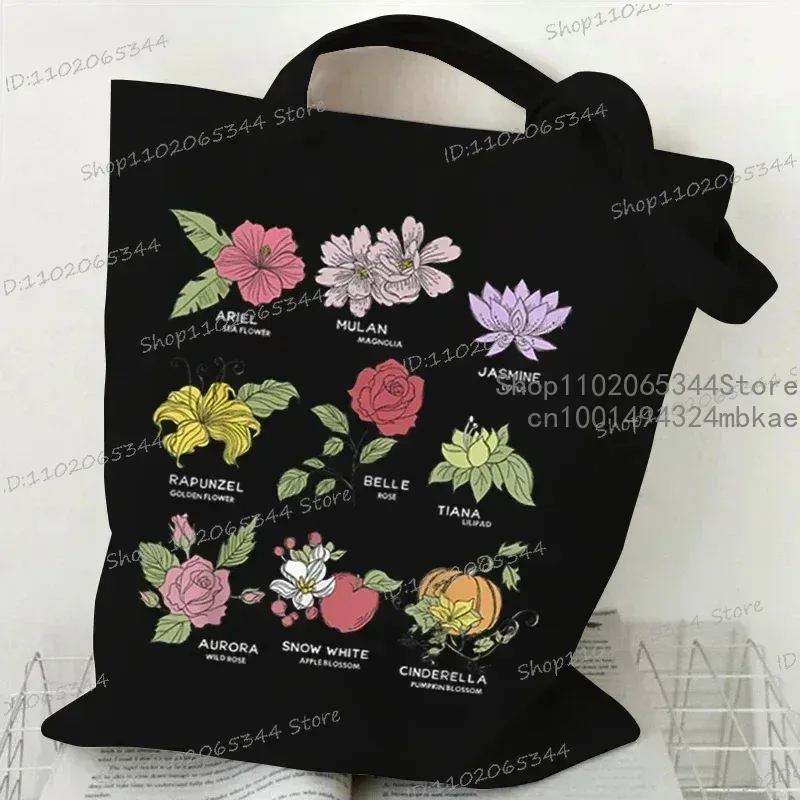 Forget Me Not Canvas Tote Bag 2