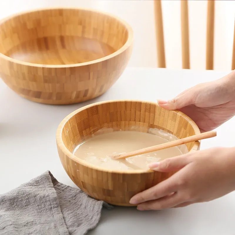 Japanese Wooden Noodle Bowl Set 5