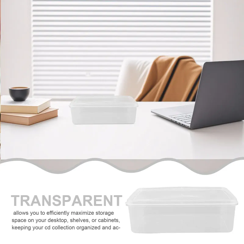 4-Piece Clear Stackable Storage Boxes 3