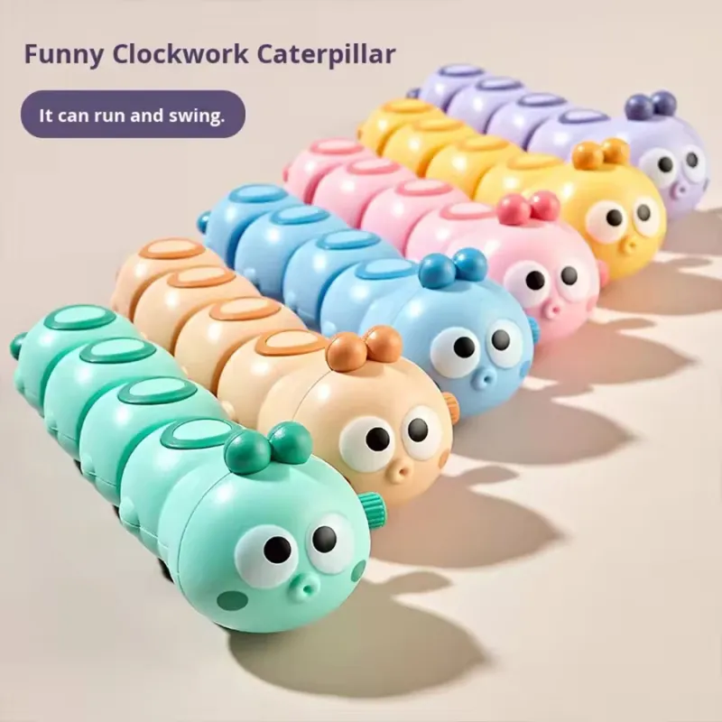 Cute Chained Caterpillar Wind-Up Crawling Toy 4