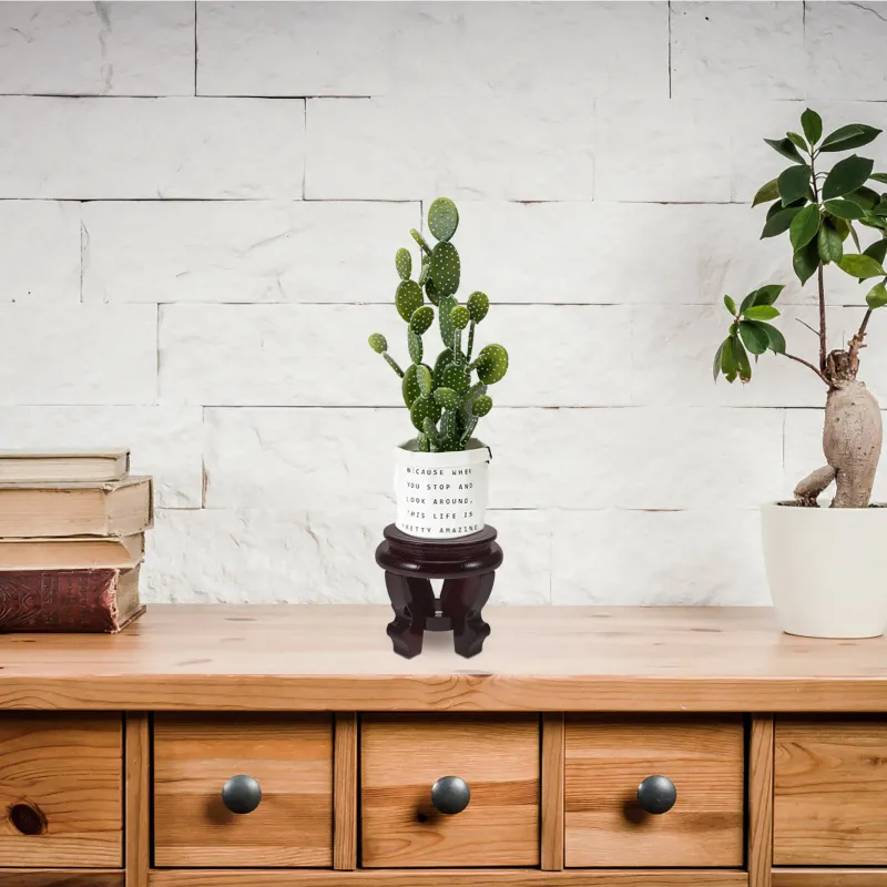 Wooden Plant Pedestal Stand 1