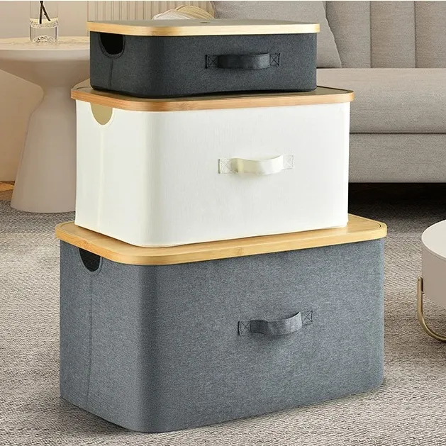 Foldable Bamboo Laundry Hamper 2