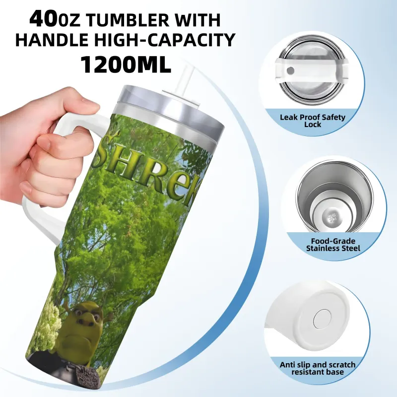 S-shreks Cartoon Insulated Tumbler 40oz 3