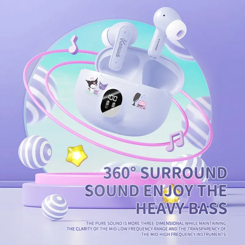 ED56 TWS Cat Earphones with Display 5