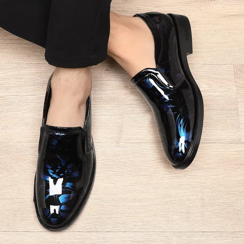 Floral Leather Oxford Dress Shoes 3