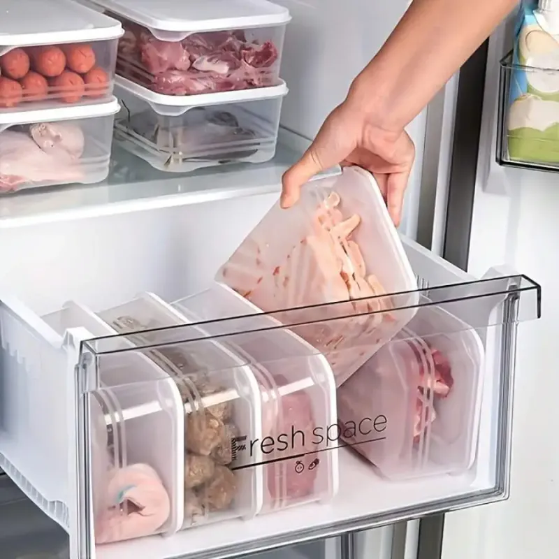 Контейнеры для хранения продуктов, которые можно штабелировать, 1200 мл 1