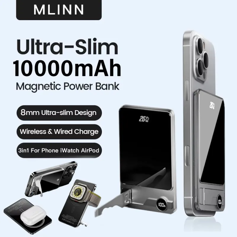 Ultra Slim 10000mAh Magnetic Power Bank 1