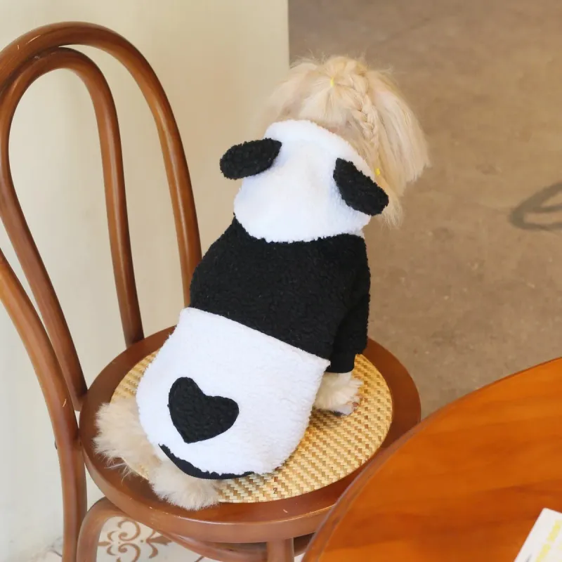 Panda Pet Costume - Fleece Lined 2