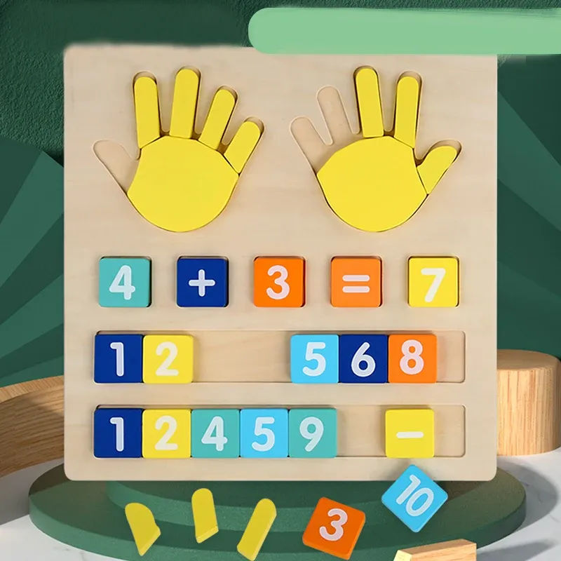 Wooden Math Finger Counting Toy 5