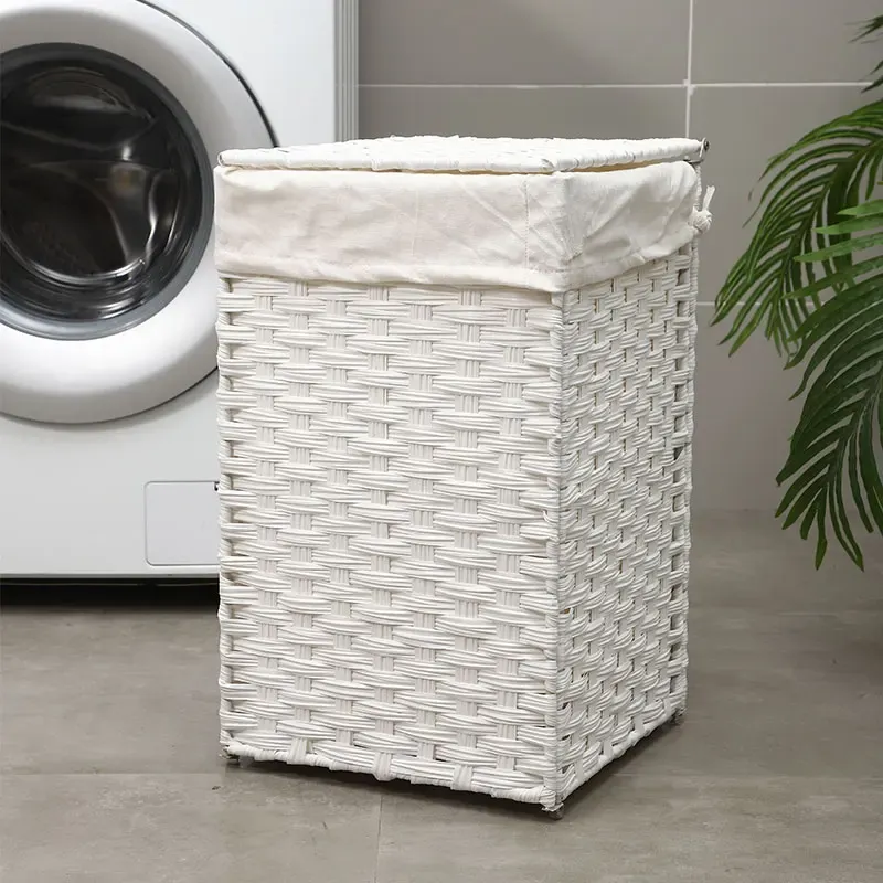 Nordic Rattan Foldable Laundry Basket 4