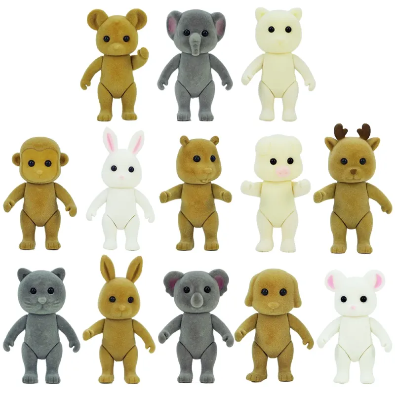 Mini Animal Dollhouse Kitchen Set 5