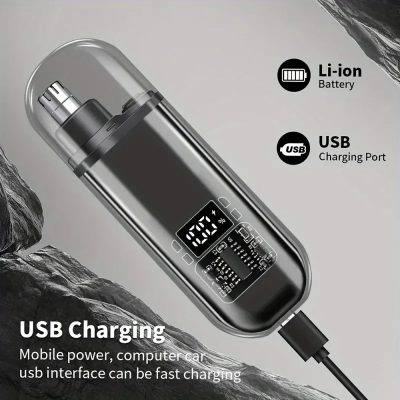 USB-C Nose & Ear Hair Trimmer Kit 4