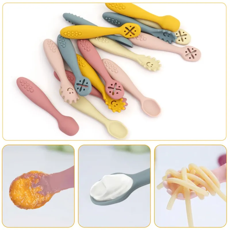 3PCS Baby Learning Spoons Set 4