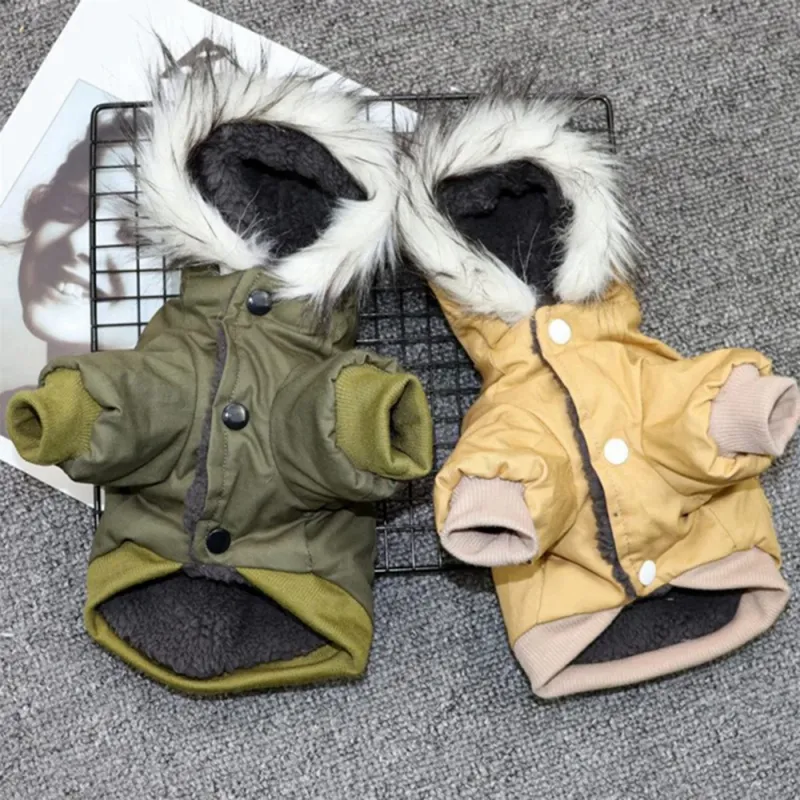 Winter Puppy Warm Hoodie Dog Coat 2