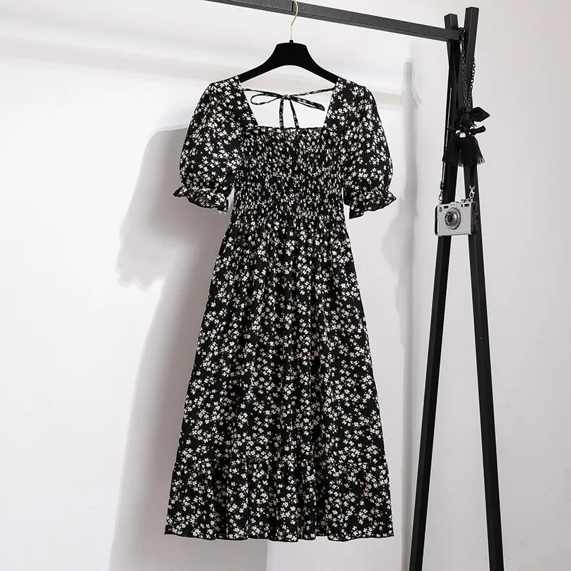 Pleated Chiffon Midi Beach Dress 5
