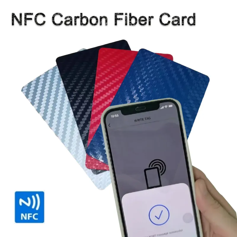 NFC Carbon Fiber Smart Cards (10Pcs) 1