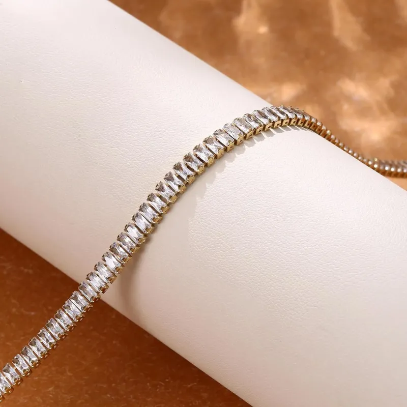 14K Gold Plated CZ Necklace 3