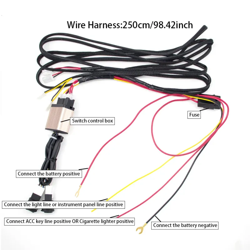 Carbon Fiber Car Seat Heater Kit 5