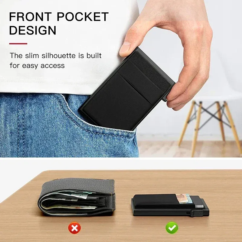 Slim RFID Blocking Metal Card Holder 5